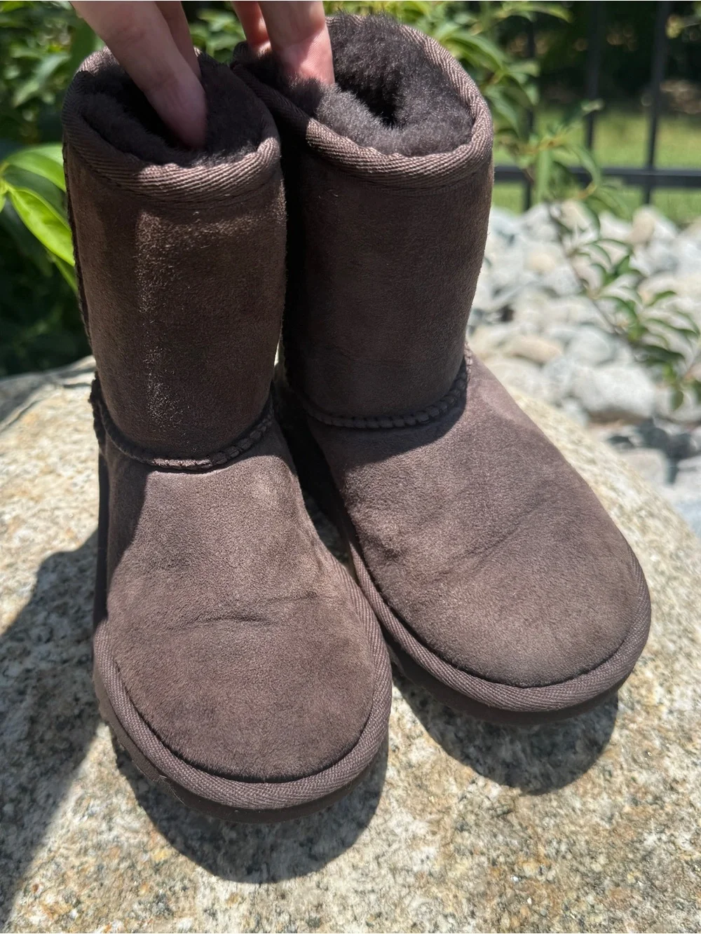 UGG Australia Classic Short II Toddler Brown Sheepskin Boots Kids 9 Cozy Winter